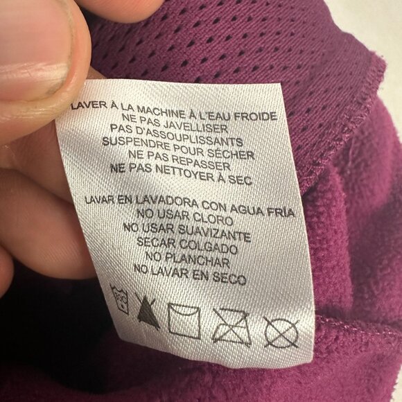 Natural Reflections Women's XL Burgundy Polyester Hooded Jacket - Picture 5 of 6